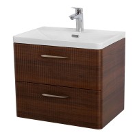 Тумба под раковину BelBagno Due-600-2C-SO-NOCE-P, 60 см, подвесная, Noce