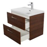 Тумба под раковину BelBagno Due-600-2C-SO-NOCE-P, 60 см, подвесная, Noce