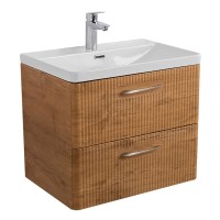 Тумба под раковину BelBagno Due-600-2C-SO-RN-P, 60 см, подвесная, Rovere Nature