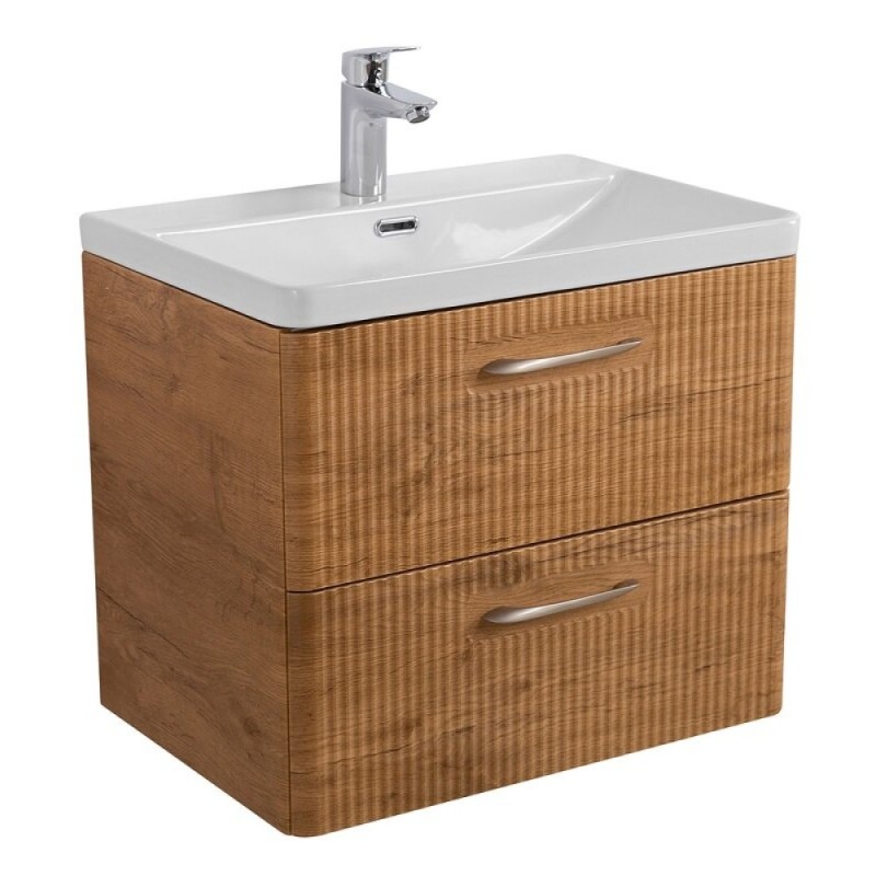 Тумба под раковину BelBagno Due-600-2C-SO-RN-P, 60 см, подвесная, Rovere Nature