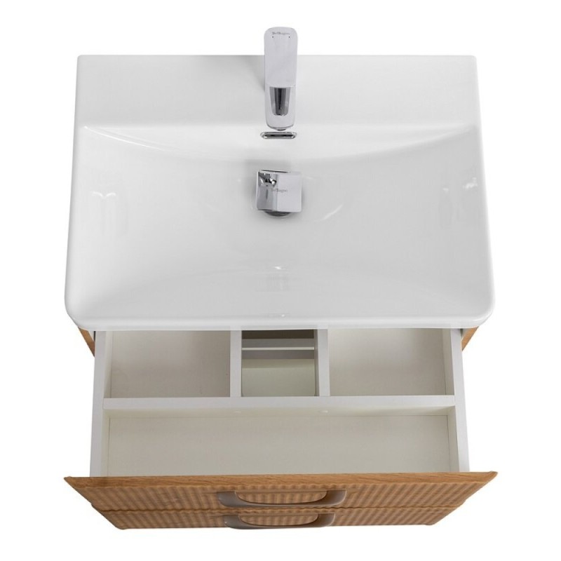 Тумба под раковину BelBagno Due-600-2C-SO-RN-P, 60 см, подвесная, Rovere Nature
