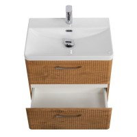 Тумба под раковину BelBagno Due-600-2C-SO-RN-P, 60 см, подвесная, Rovere Nature