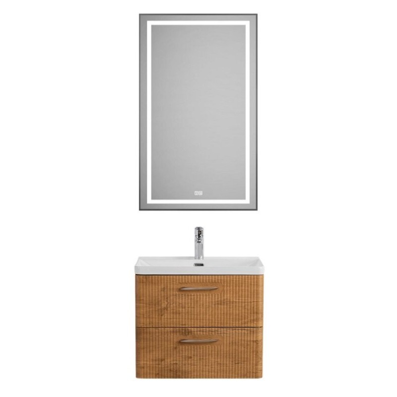 Тумба под раковину BelBagno Due-600-2C-SO-RN-P, 60 см, подвесная, Rovere Nature