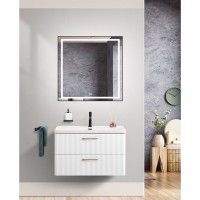 Тумба под раковину BelBagno Due-800-2C-SO-BL-P, 80 см, подвесная, Bianco Lucido
