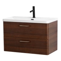 Тумба под раковину BelBagno Due-800-2C-SO-NOCE-P, 80 см, подвесная, Noce