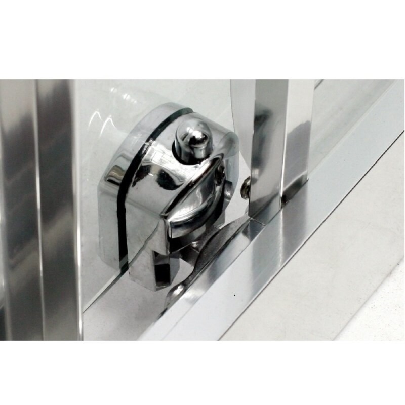Душевой уголок BelBagno Due, 80 х 80 см, квадратный, стекло прозрачное, профиль хром, DUE-A-2-80-C-Cr