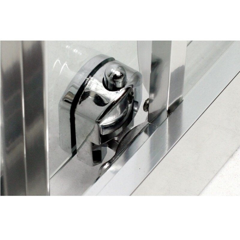 Душевой уголок BelBagno Due, 90 х 90 см, квадратный, стекло рифленое, профиль хром, DUE-A-2-90-P-Cr