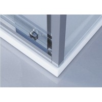 Душевой уголок BelBagno Due 120 х 90 см, прямоугольный, стекло прозрачное, профиль хром, DUE-AH-1-120/90-C-CR