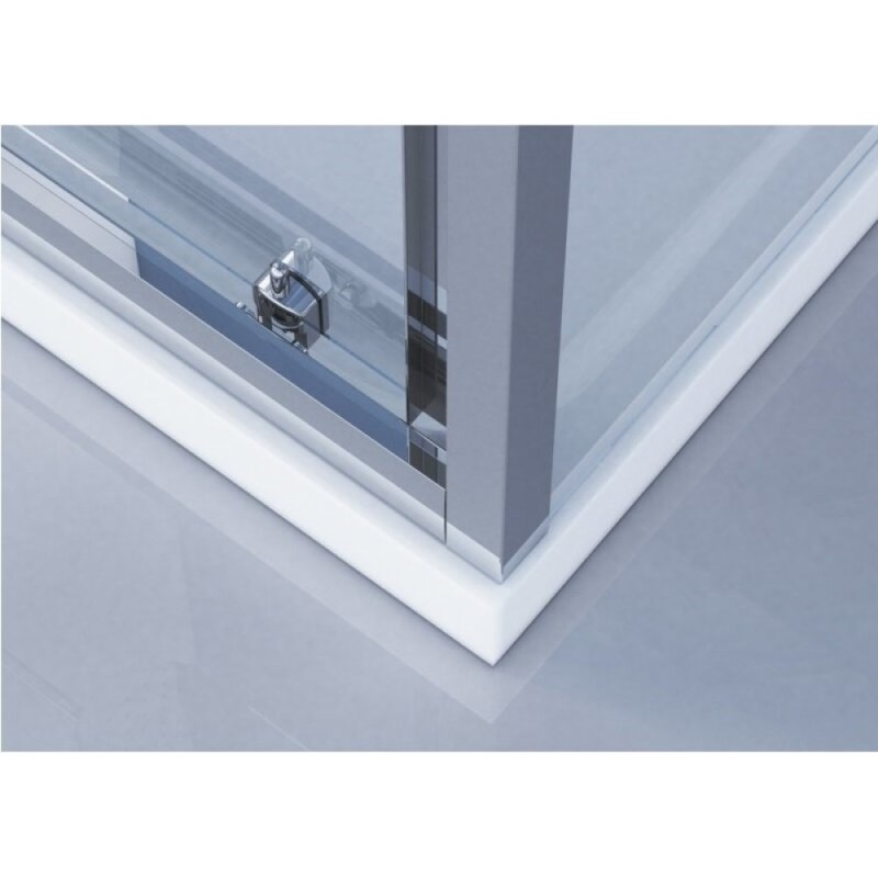 Душевой уголок BelBagno Due 120 х 90 см, прямоугольный, стекло прозрачное, профиль хром, DUE-AH-1-120/90-C-CR
