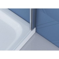 Душевой уголок BelBagno Due 120 х 90 см, прямоугольный, стекло прозрачное, профиль хром, DUE-AH-1-120/90-C-CR
