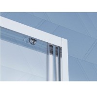 Душевой уголок BelBagno Due 120 х 90 см, прямоугольный, стекло прозрачное, профиль хром, DUE-AH-1-120/90-C-CR