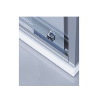 Душевая дверь в нишу BelBagno Due, 120 х 190 см, стекло прозрачное, профиль хром, DUE-BF-1-120-C-Cr