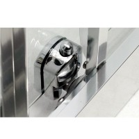 Душевая дверь в нишу BelBagno Due, 120 х 190 см, стекло прозрачное, профиль хром, DUE-BF-1-120-C-Cr