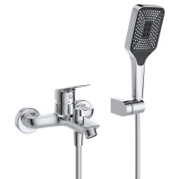 Комплект смесителей BelBagno DUE-VASM/LVM-CRM, для ванны и душа, для раковины, хром