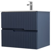 Тумба под раковину Cezares Duet-600-2C-SO-GR-P, 60 см, подвесная, серый