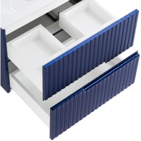 Тумба под раковину Cezares Duet-600-2C-SO-SPF-P, 60 см, подвесная, синий