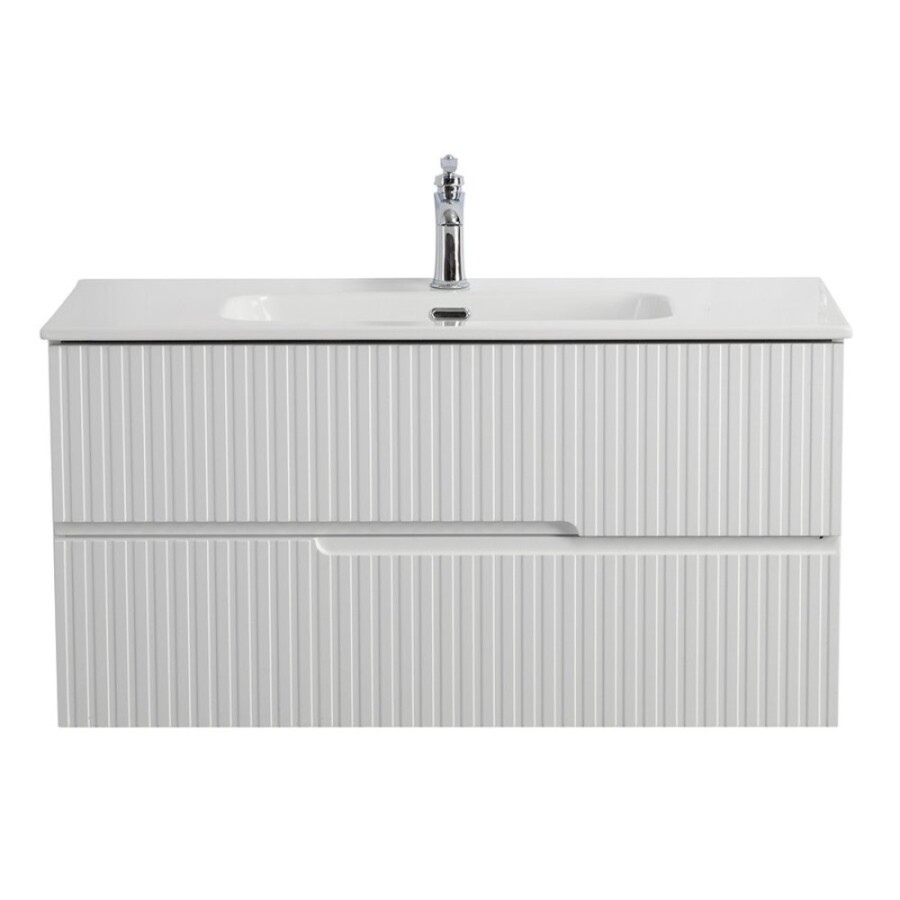 Тумба под раковину Cezares Duet-N-1000-2C-SO-BO, 100 см, подвесная, Bianco Opaco