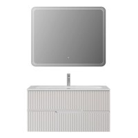 Тумба под раковину Cezares Duet-N-1000-2C-SO-BO, 100 см, подвесная, Bianco Opaco
