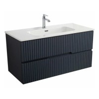 Тумба под раковину Cezares Duet-N-1000-2C-SO-GR-P, 100 см, подвесная, Grafito