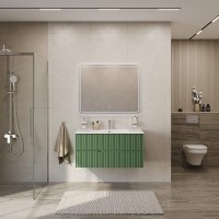Тумба под раковину Cezares Duet-N-1000-2C-SO-PS-P, 100 см, подвесная, фисташковый софт