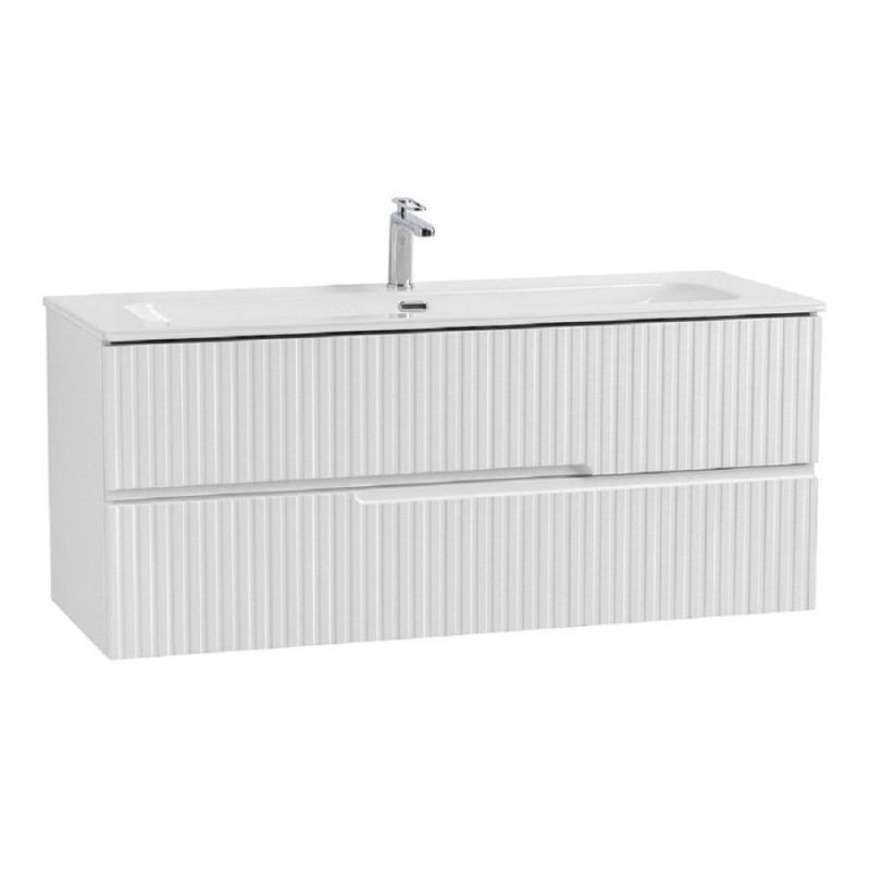 Тумба под раковину Cezares Duet-N-1200-2C-SO-BL, 120 см, подвесная, Bianco Lucido