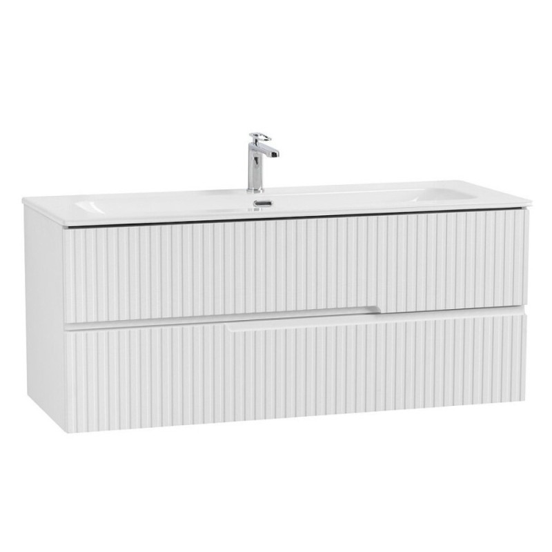 Тумба под раковину Cezares Duet-N-1200-2C-SO-FBS-P, 120 см, подвесная, ясень белый софт