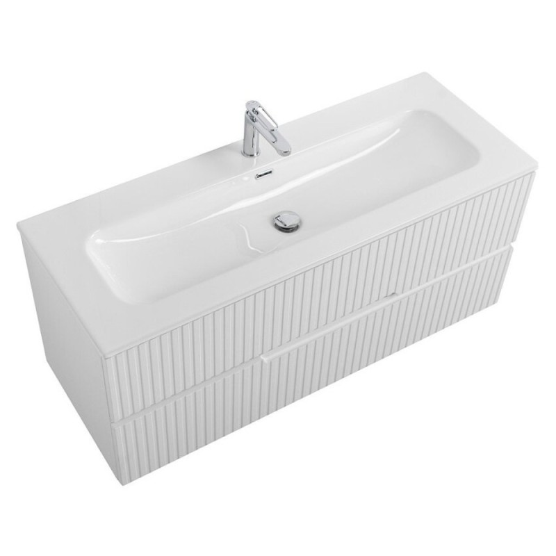 Тумба под раковину Cezares Duet-N-1200-2C-SO-FBS-P, 120 см, подвесная, ясень белый софт