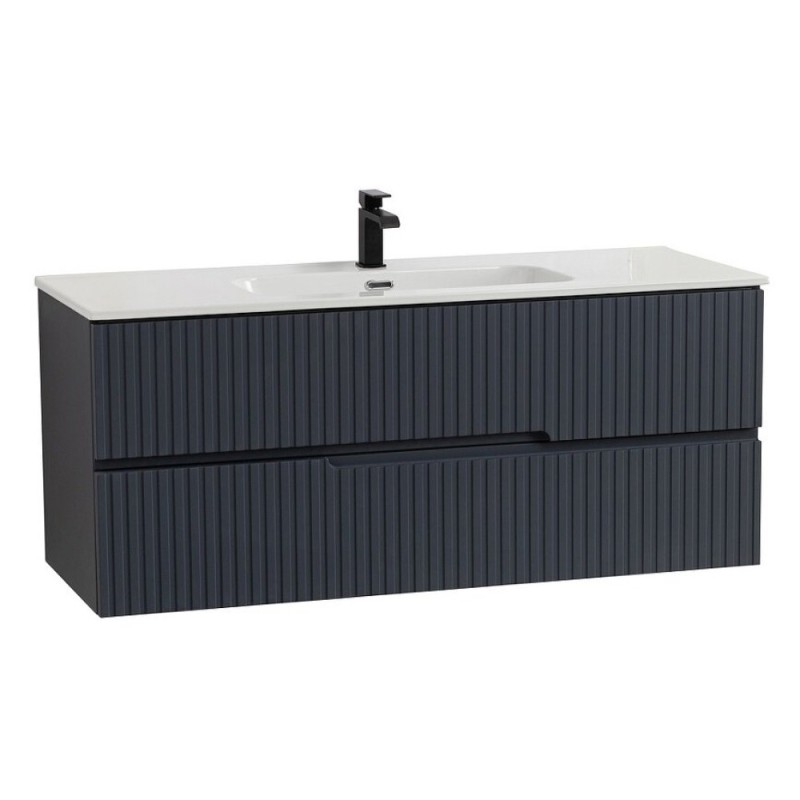 Тумба под раковину Cezares Duet-N-1200-2C-SO-GR-P, 120 см, подвесная, Grafito