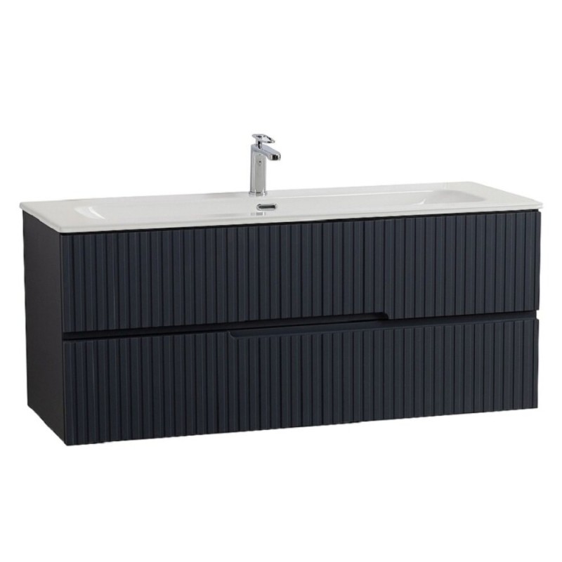 Тумба под раковину Cezares Duet-N-1200-2C-SO-GR-P, 120 см, подвесная, Grafito