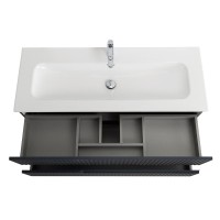 Тумба под раковину Cezares Duet-N-1200-2C-SO-GR-P, 120 см, подвесная, Grafito