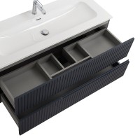 Тумба под раковину Cezares Duet-N-1200-2C-SO-GR-P, 120 см, подвесная, Grafito