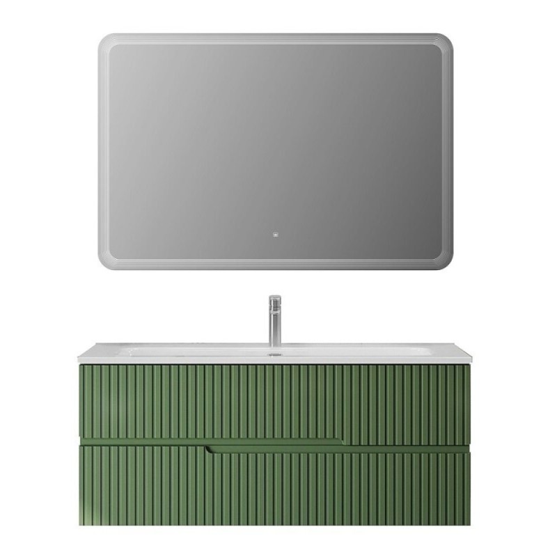 Тумба под раковину Cezares Duet-N-1200-2C-SO-PS-P, 120 см, подвесная, фисташковый софт