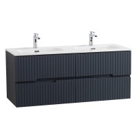 Тумба под раковину Cezares Duet-N-1200-4C-SO-2-GR-P, 120 см, подвесная, Grafito