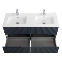 Тумба под раковину Cezares Duet-N-1200-4C-SO-2-GR-P, 120 см, подвесная, Grafito