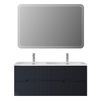 Тумба под раковину Cezares Duet-N-1200-4C-SO-2-GR-P, 120 см, подвесная, Grafito