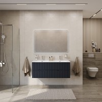 Тумба под раковину Cezares Duet-N-1200-4C-SO-2-GR-P, 120 см, подвесная, Grafito