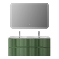 Тумба под раковину Cezares Duet-N-1200-4C-SO-2-PS-P, 120 см, подвесная, фисташковый софт