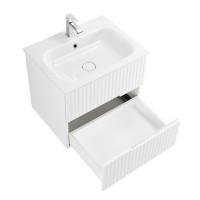 Тумба под раковину Cezares Duet-N-600-2C-SO-BL, 60 см, подвесная, Bianco Lucido