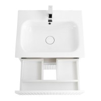 Тумба под раковину Cezares Duet-N-600-2C-SO-BL, 60 см, подвесная, Bianco Lucido