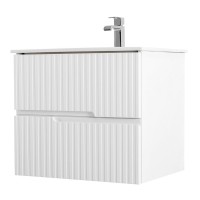 Тумба под раковину Cezares Duet-N-600-2C-SO-BL, 60 см, подвесная, Bianco Lucido