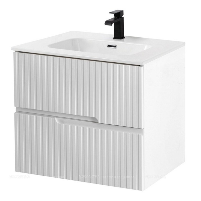 Тумба под раковину Cezares Duet-N-700-2C-SO-BL, 70 см, подвесная, Bianco Lucido