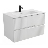 Тумба под раковину Cezares Duet-N-900-2C-SO-BL, 90 см, подвесная, Bianco Lucido