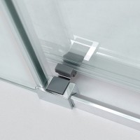 Душевой уголок Cezares Duet Soft-M-AH-1-130/100-C-Cr, 130 x 100 см, стекло прозрачное, профиль хром