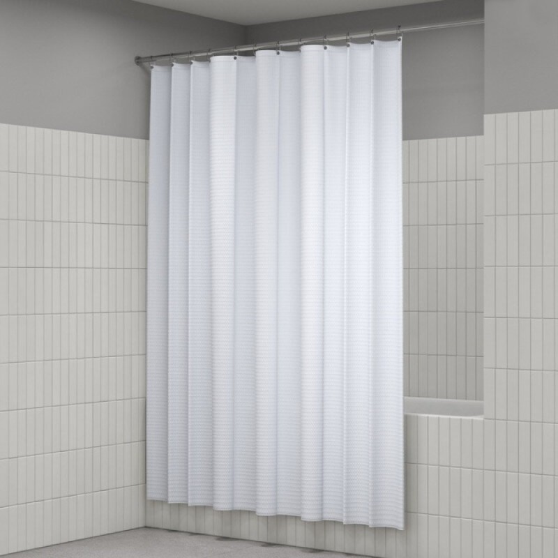 Штора для ванной Iddis Décor DW01P18i11, 180 х 200 см, полиэстер, белый