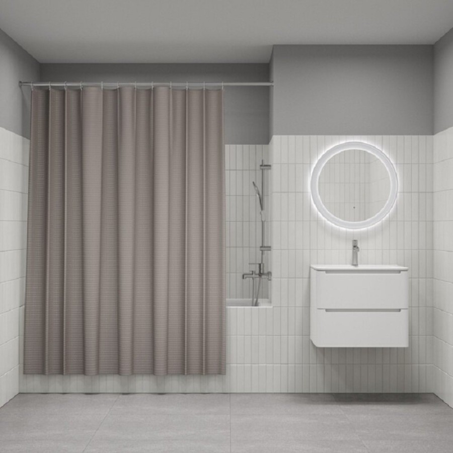 Штора для ванной Iddis Décor DW02P18i11, 180 х 200 см, полиэстер, бежевый