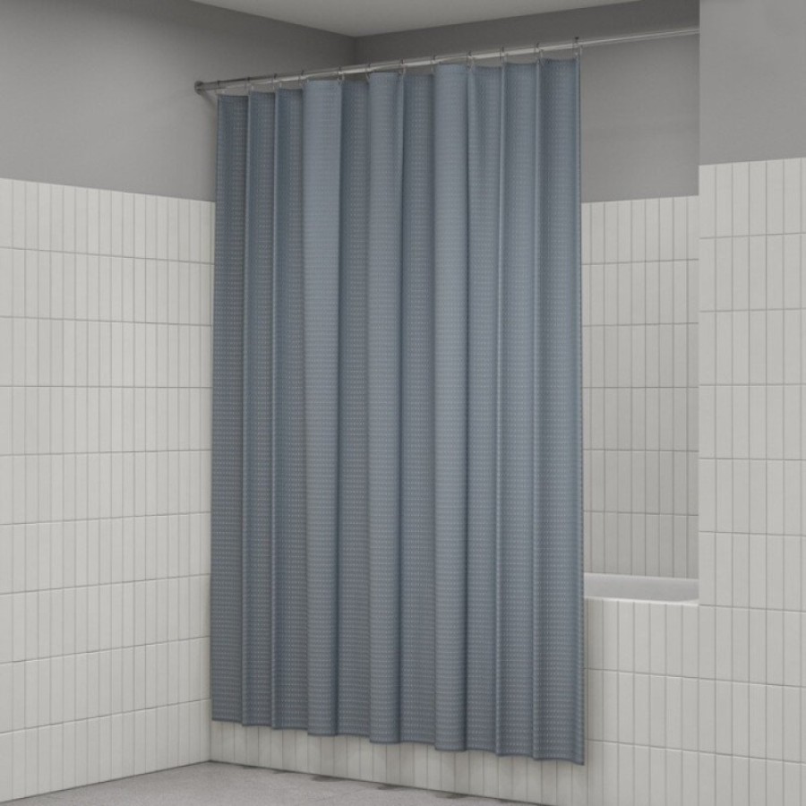 Штора для ванной Iddis Décor DW03P18i11, 180 х 200 см, полиэстер, серый