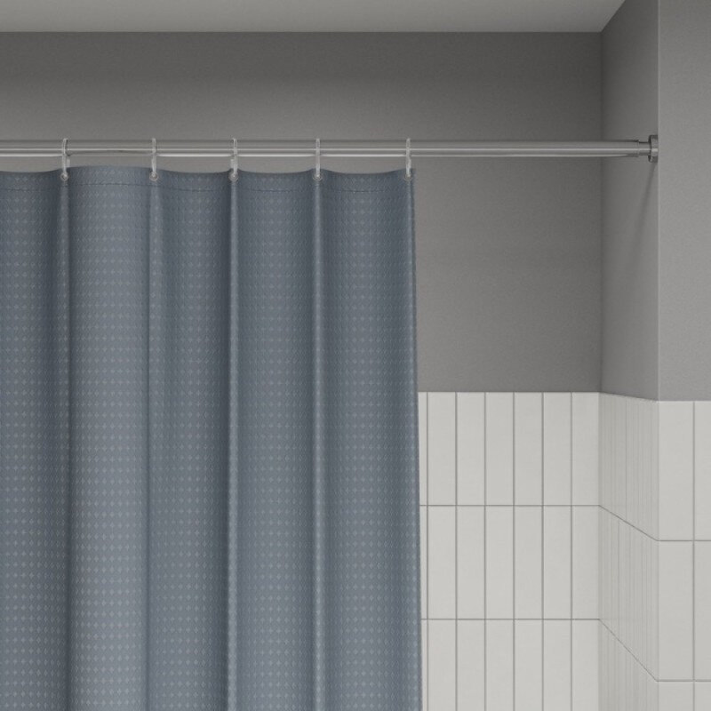 Штора для ванной Iddis Décor DW03P18i11, 180 х 200 см, полиэстер, серый