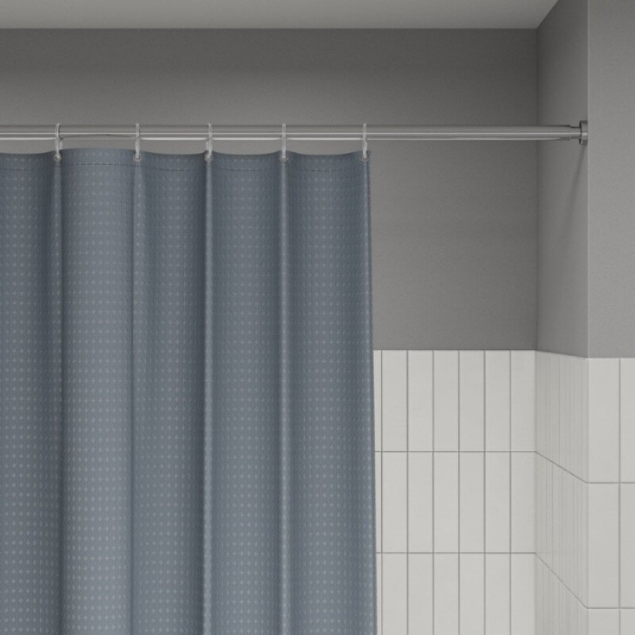 Штора для ванной Iddis Décor DW03P18i11, 180 х 200 см, полиэстер, серый