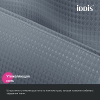 Штора для ванной Iddis Décor DW03P18i11, 180 х 200 см, полиэстер, серый