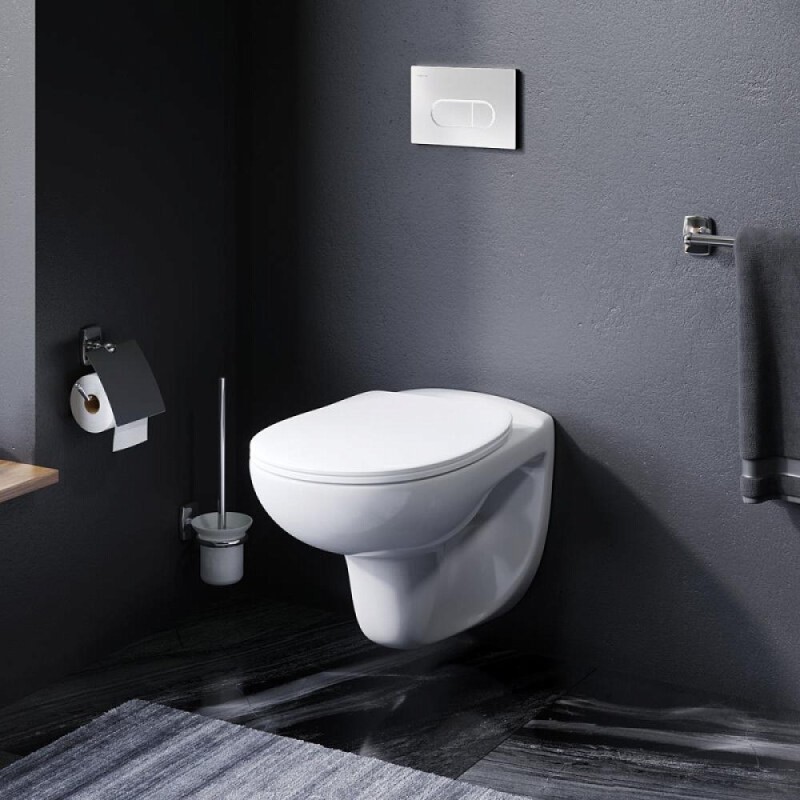 Унитаз подвесной Damixa Willow DX15C1700SC, безободковый с сиденьем микролифт, цвет белый
